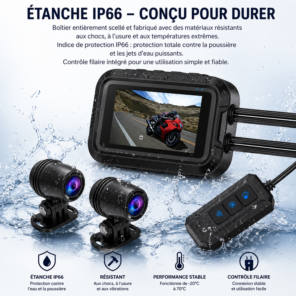 Dashcam Moto GPS HD - Dashora